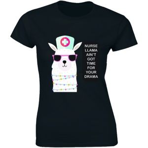 Half It Tops - Nurse Llama Ain't Got Time For Your Drama T-shirt Half It Tops - Nurse Llama Ain't Got Time For Your Drama T-shirt
